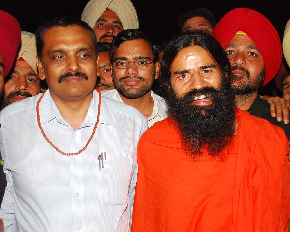 With Swami Ramdev at PAP Complex in Chandigarh